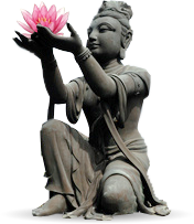 Buddha mit Lotusblüte